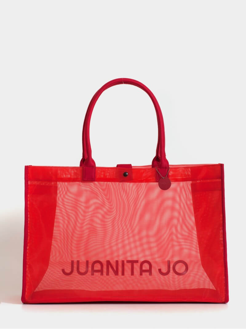 Bolso De Playa Rojo Nissi