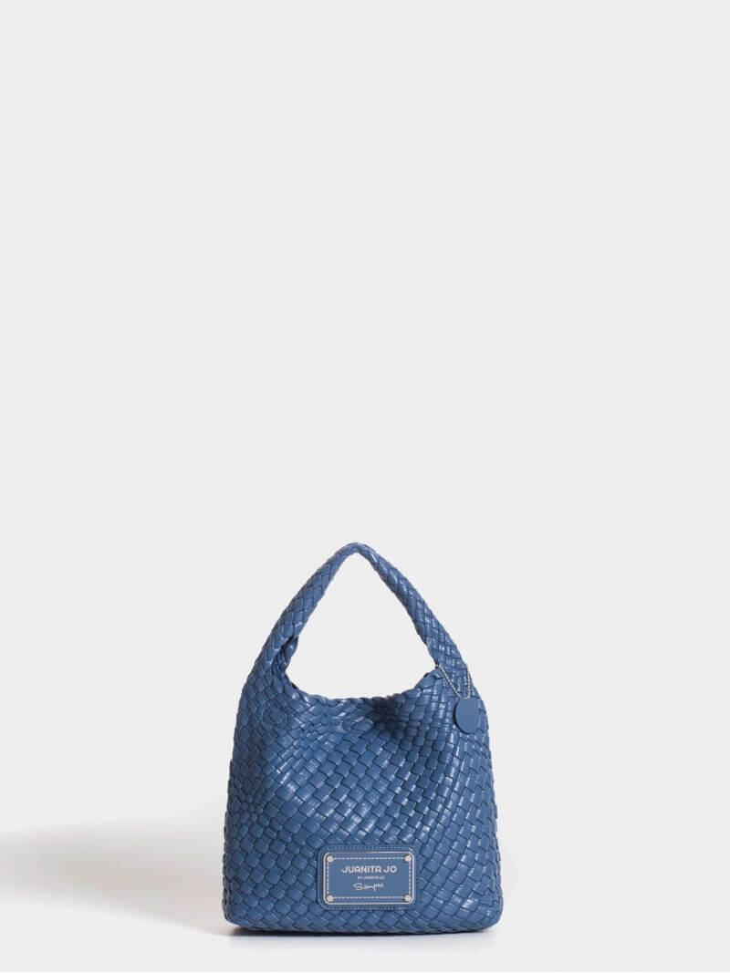 Cartera Azul Chica Lazo