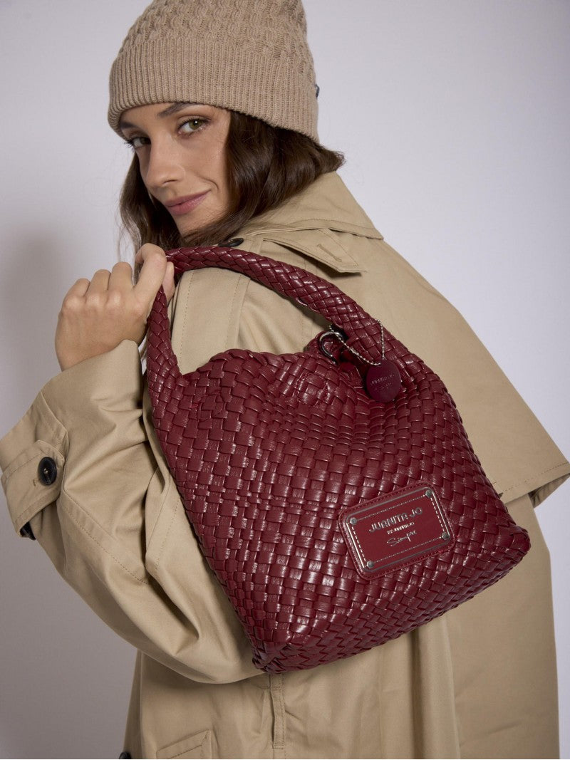 Cartera Bordó Chica Lazo